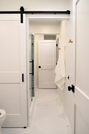 Kings Highway Jack & Jill bathroom renovation by Alliance Renovation & Construction - project view 1